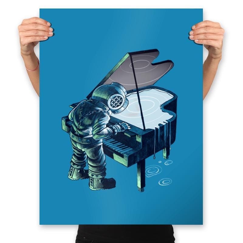 Deepest Music - Prints Posters RIPT Apparel 18x24 / Sapphire