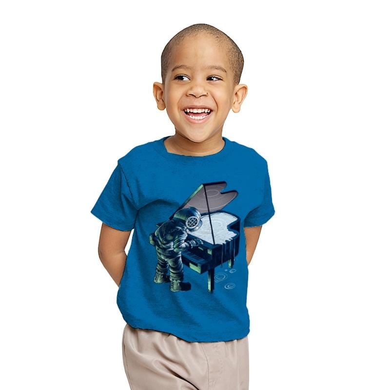 Deepest Music - Youth T-Shirts RIPT Apparel X-small / Sapphire