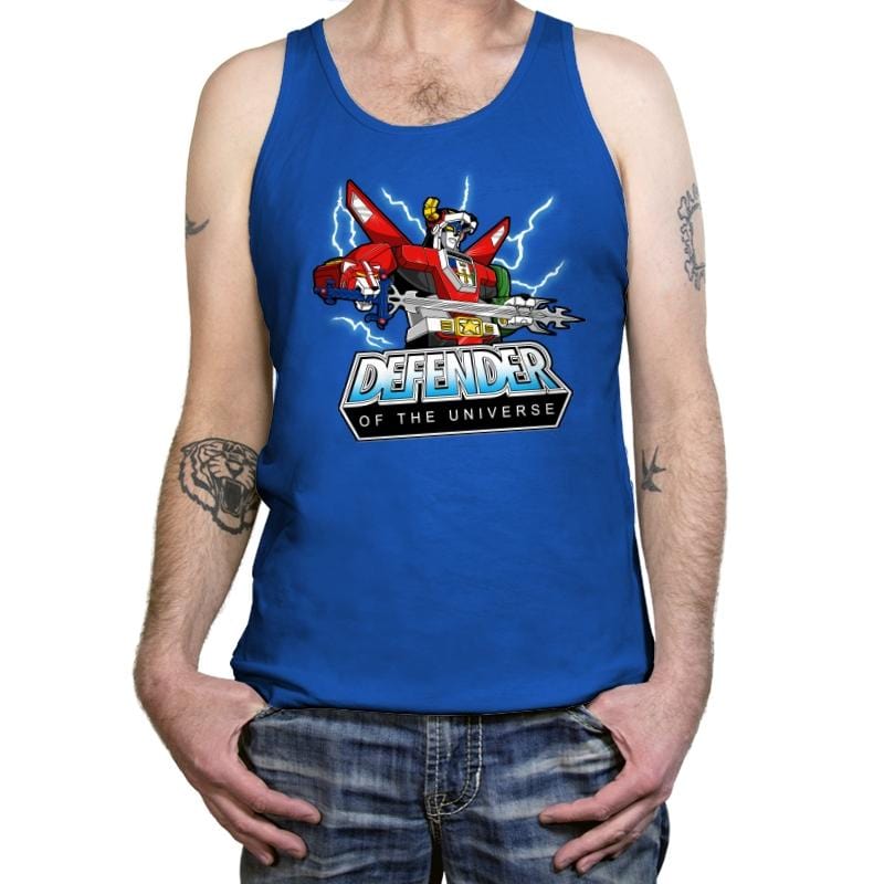 Defender of the Universe - Tanktop Tanktop RIPT Apparel X-Small / True Royal