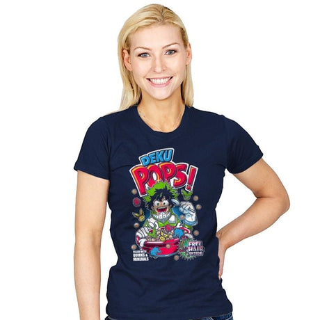 Deku Pops - Womens T-Shirts RIPT Apparel Small / Navy