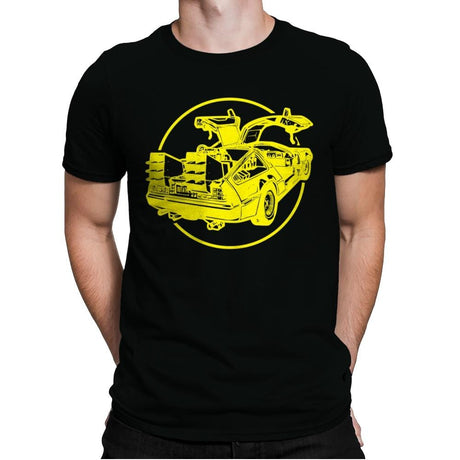 DeLorean - Mens Premium T-Shirts RIPT Apparel Small / Black