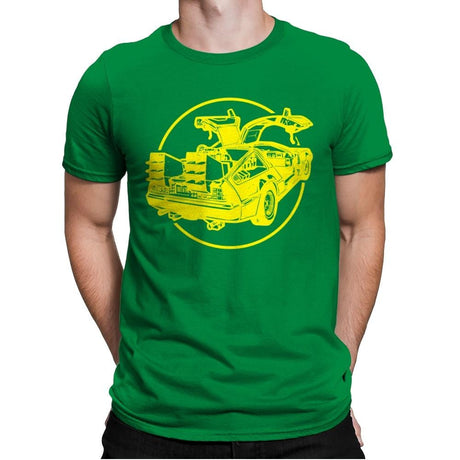 DeLorean - Mens Premium T-Shirts RIPT Apparel Small / Kelly
