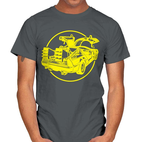 DeLorean - Mens T-Shirts RIPT Apparel Small / Charcoal