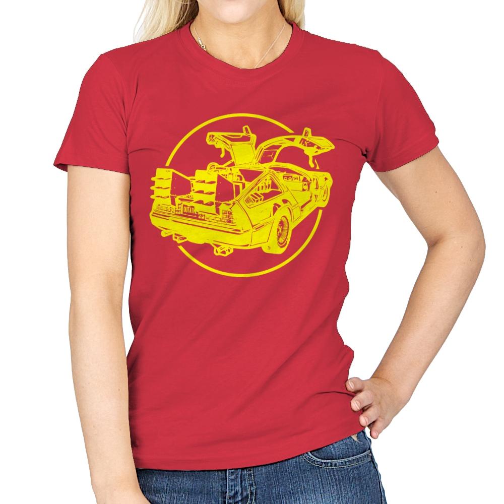 DeLorean - Womens T-Shirts RIPT Apparel Small / Red