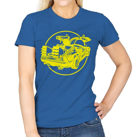 DeLorean - Womens T-Shirts RIPT Apparel Small / Royal