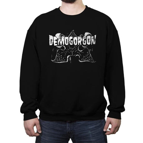 Demogorganzig - Crew Neck Sweatshirt Crew Neck Sweatshirt RIPT Apparel Small / Black