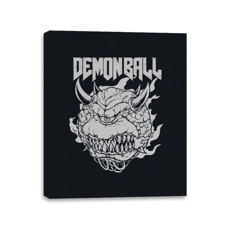 Demon Ball - Canvas Wraps Canvas Wraps RIPT Apparel 11x14 / Black