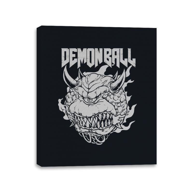 Demon Ball - Canvas Wraps Canvas Wraps RIPT Apparel 11x14 / Black