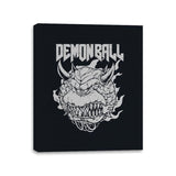 Demon Ball - Canvas Wraps Canvas Wraps RIPT Apparel 11x14 / Black