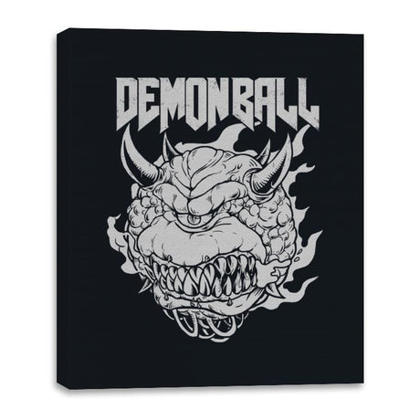 Demon Ball - Canvas Wraps Canvas Wraps RIPT Apparel 16x20 / Black