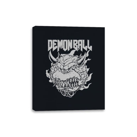 Demon Ball - Canvas Wraps Canvas Wraps RIPT Apparel 8x10 / Black