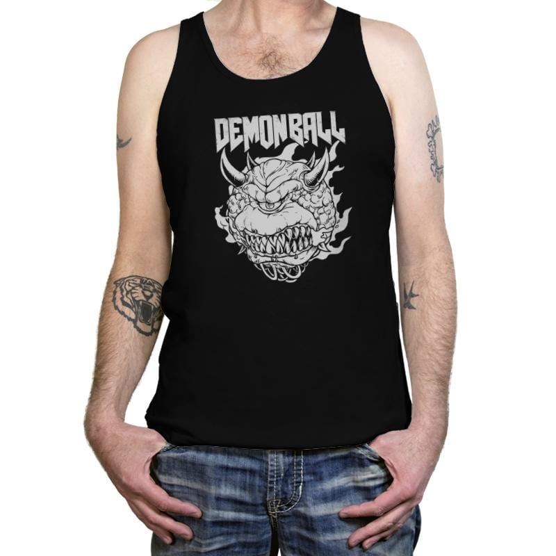 Demon Ball - Tanktop Tanktop RIPT Apparel X-Small / Black