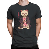 Demon Cat Girl - Mens Premium T-Shirts RIPT Apparel Small / Heavy Metal