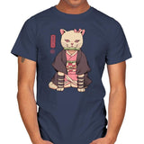 Demon Cat Girl - Mens T-Shirts RIPT Apparel Small / Navy