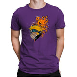 Demon Fox - Graffitees - Mens Premium T-Shirts RIPT Apparel Small / Purple Rush