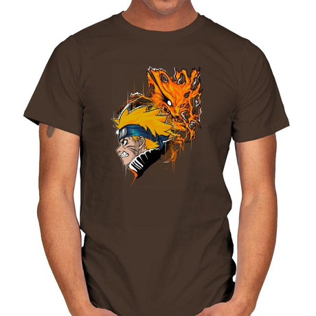 Demon Fox - Graffitees - Mens T-Shirts RIPT Apparel Small / Dark Chocolate