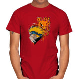 Demon Fox - Graffitees - Mens T-Shirts RIPT Apparel Small / Red