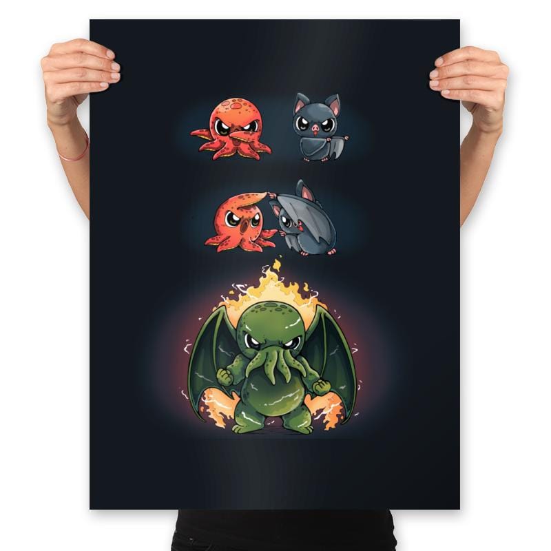 Demon Fusion - Prints Posters RIPT Apparel 18x24 / Black