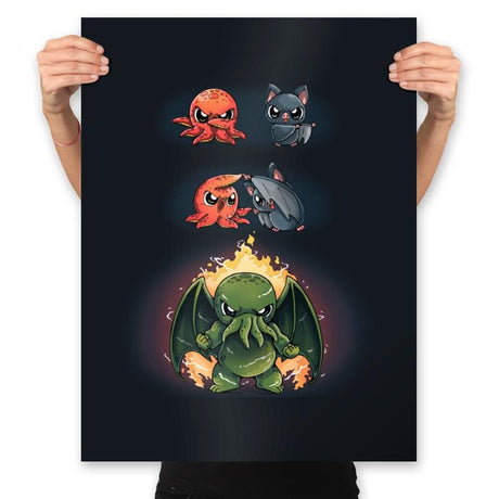 Demon Fusion - Prints Posters RIPT Apparel 18x24 / Black