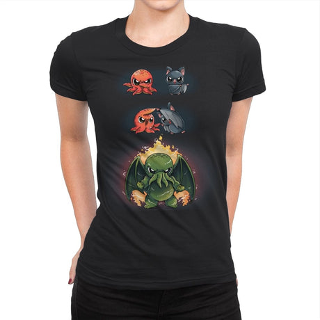 Demon Fusion - Womens Premium T-Shirts RIPT Apparel Small / Black