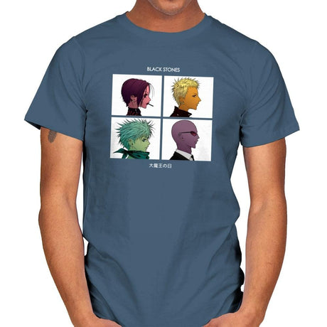 Demon Lord Days Exclusive - Anime History Lesson - Mens T-Shirts RIPT Apparel Small / Indigo Blue