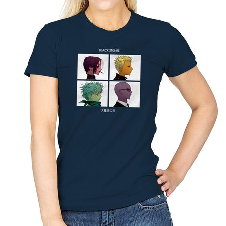 Demon Lord Days Exclusive - Anime History Lesson - Womens T-Shirts RIPT Apparel Small / Navy