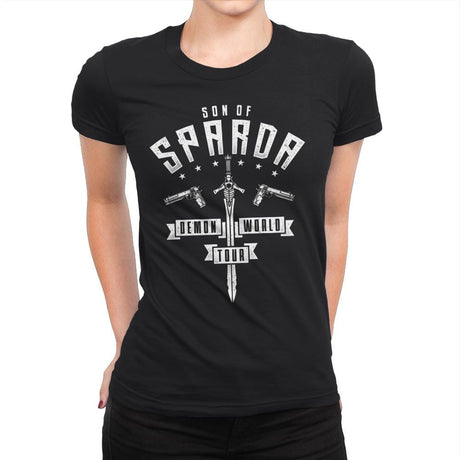 Demon World Tour - Womens Premium T-Shirts RIPT Apparel Small / Black
