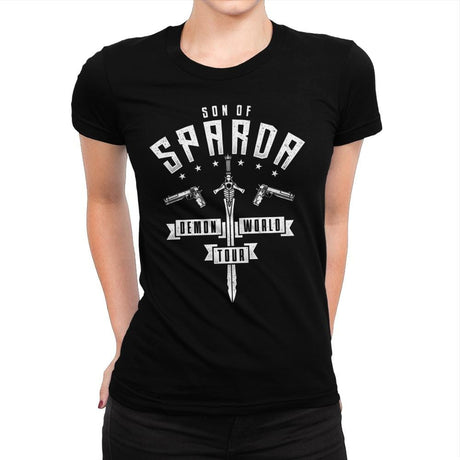 Demon World Tour - Womens Premium T-Shirts RIPT Apparel Small / Indigo