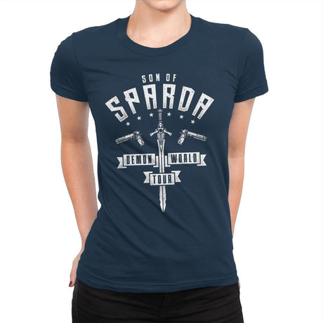 Demon World Tour - Womens Premium T-Shirts RIPT Apparel Small / Midnight Navy