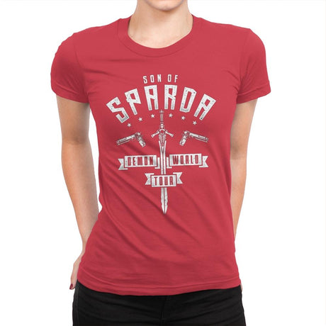 Demon World Tour - Womens Premium T-Shirts RIPT Apparel Small / Red