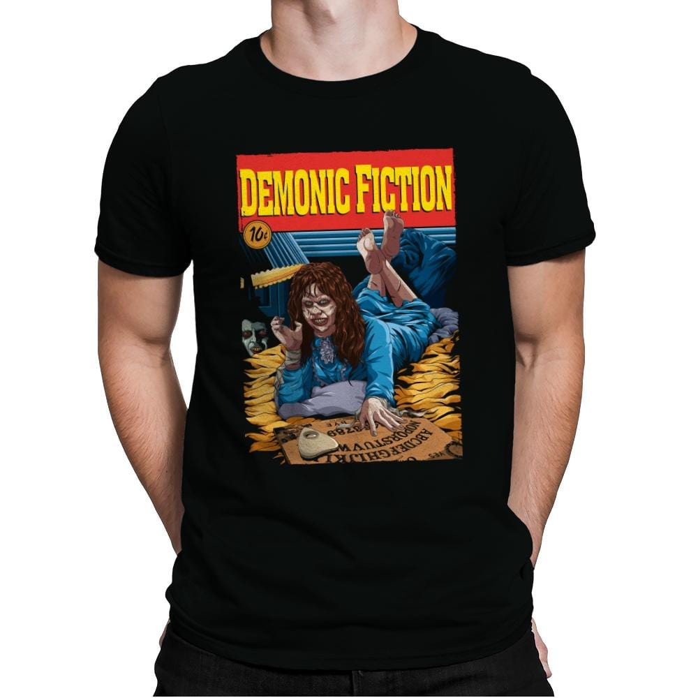 Demonic Fiction - Mens Premium T-Shirts RIPT Apparel Small / Black