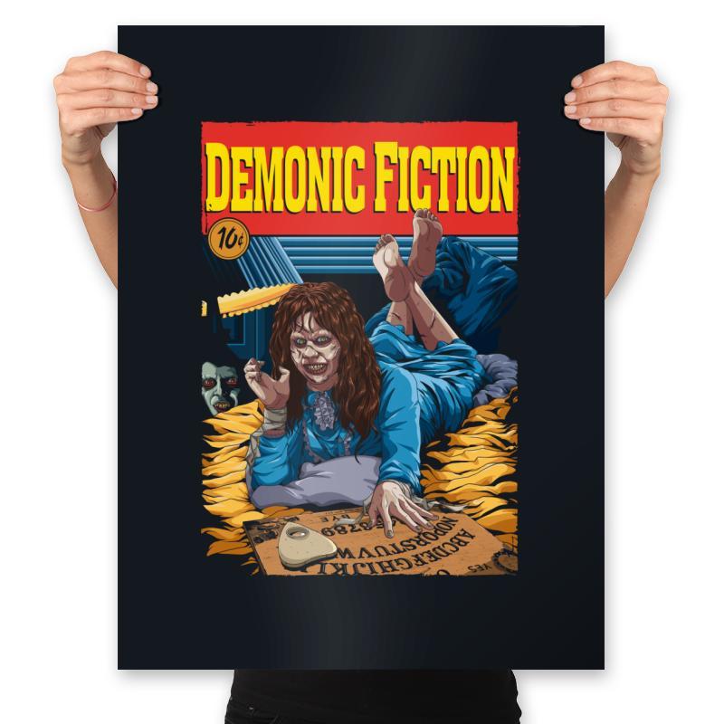 Demonic Fiction - Prints Posters RIPT Apparel 18x24 / Black