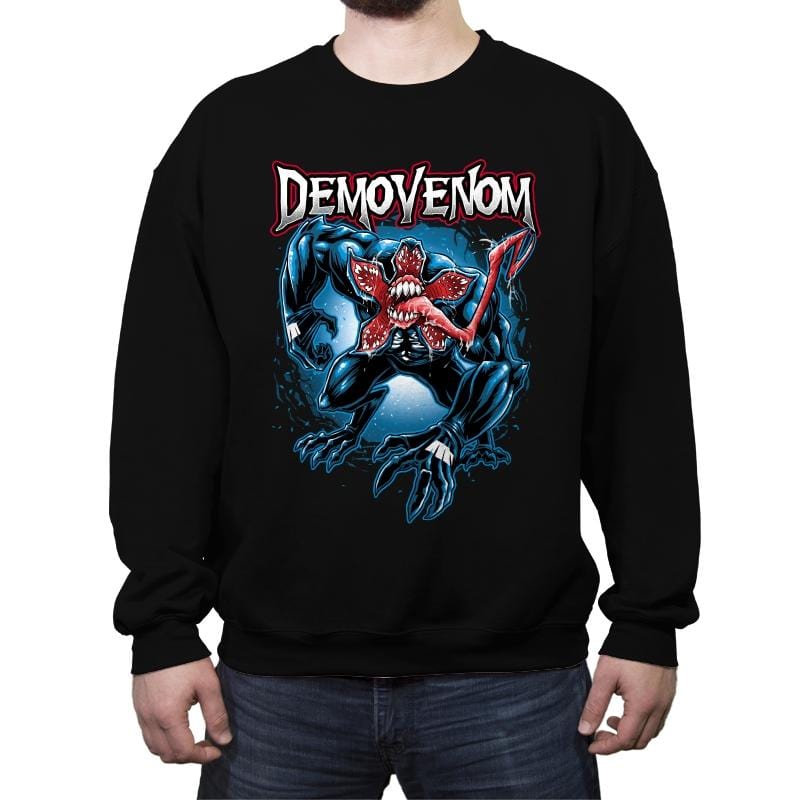 Demovenom - Crew Neck Sweatshirt Crew Neck Sweatshirt RIPT Apparel Small / Black