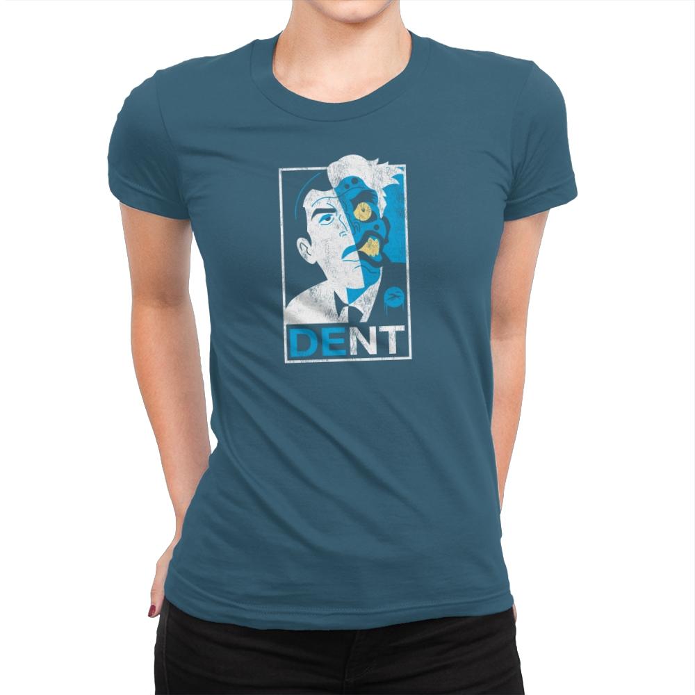 Dent Exclusive - Womens Premium T-Shirts RIPT Apparel Small / Indigo