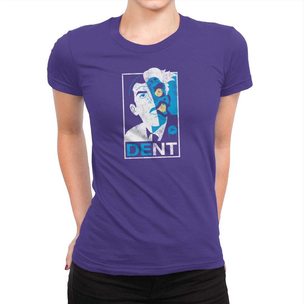 Dent Exclusive - Womens Premium T-Shirts RIPT Apparel Small / Purple Rush