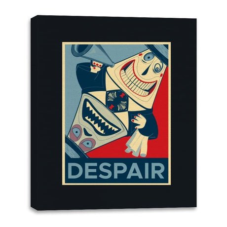 Despair - Canvas Wraps Canvas Wraps RIPT Apparel 16x20 / Black