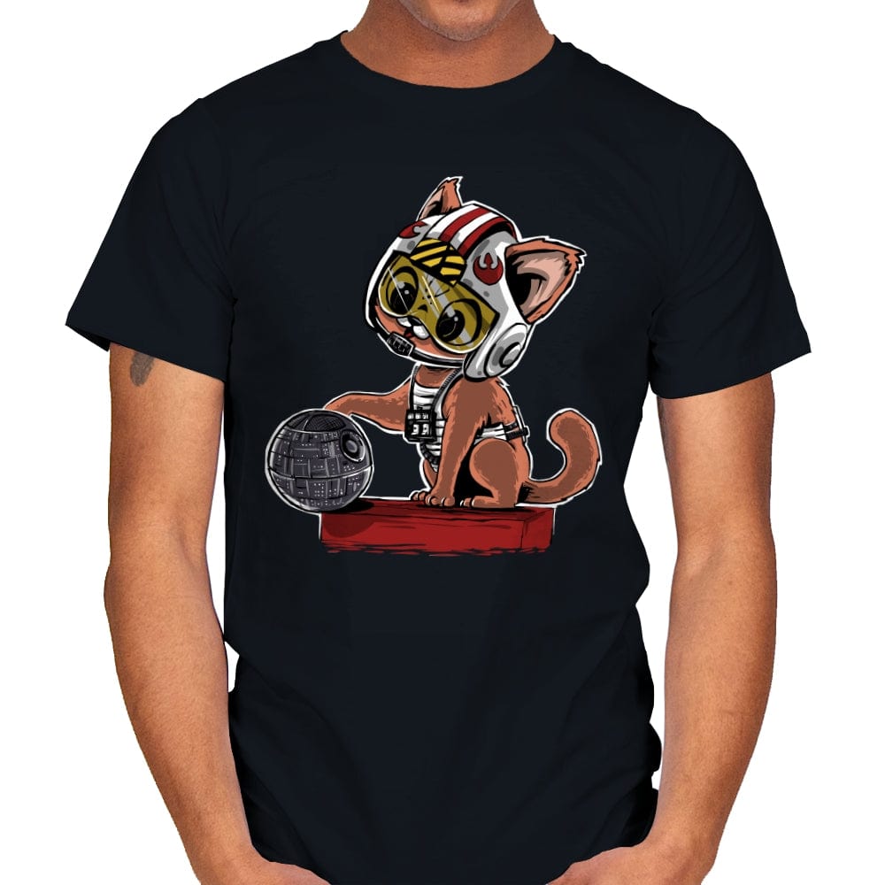 Destroying the Death Star - Mens T-Shirts RIPT Apparel Small / Black