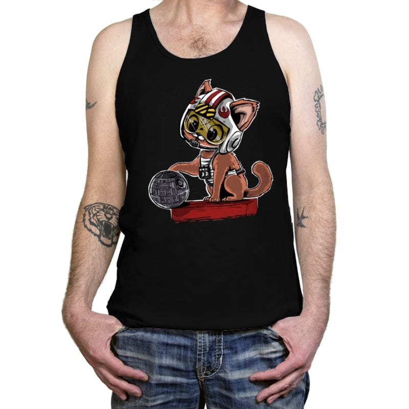 Destroying the Death Star - Tanktop Tanktop RIPT Apparel X-Small / Black