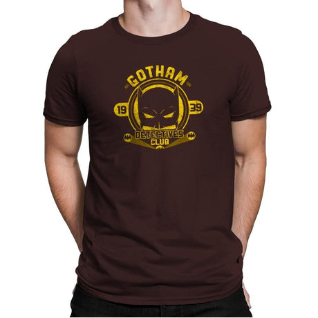 Detective's Club Exclusive - Mens Premium T-Shirts RIPT Apparel Small / Dark Chocolate