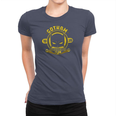 Detective's Club Exclusive - Womens Premium T-Shirts RIPT Apparel Small / Indigo