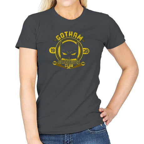 Detective's Club Exclusive - Womens T-Shirts RIPT Apparel Small / Charcoal