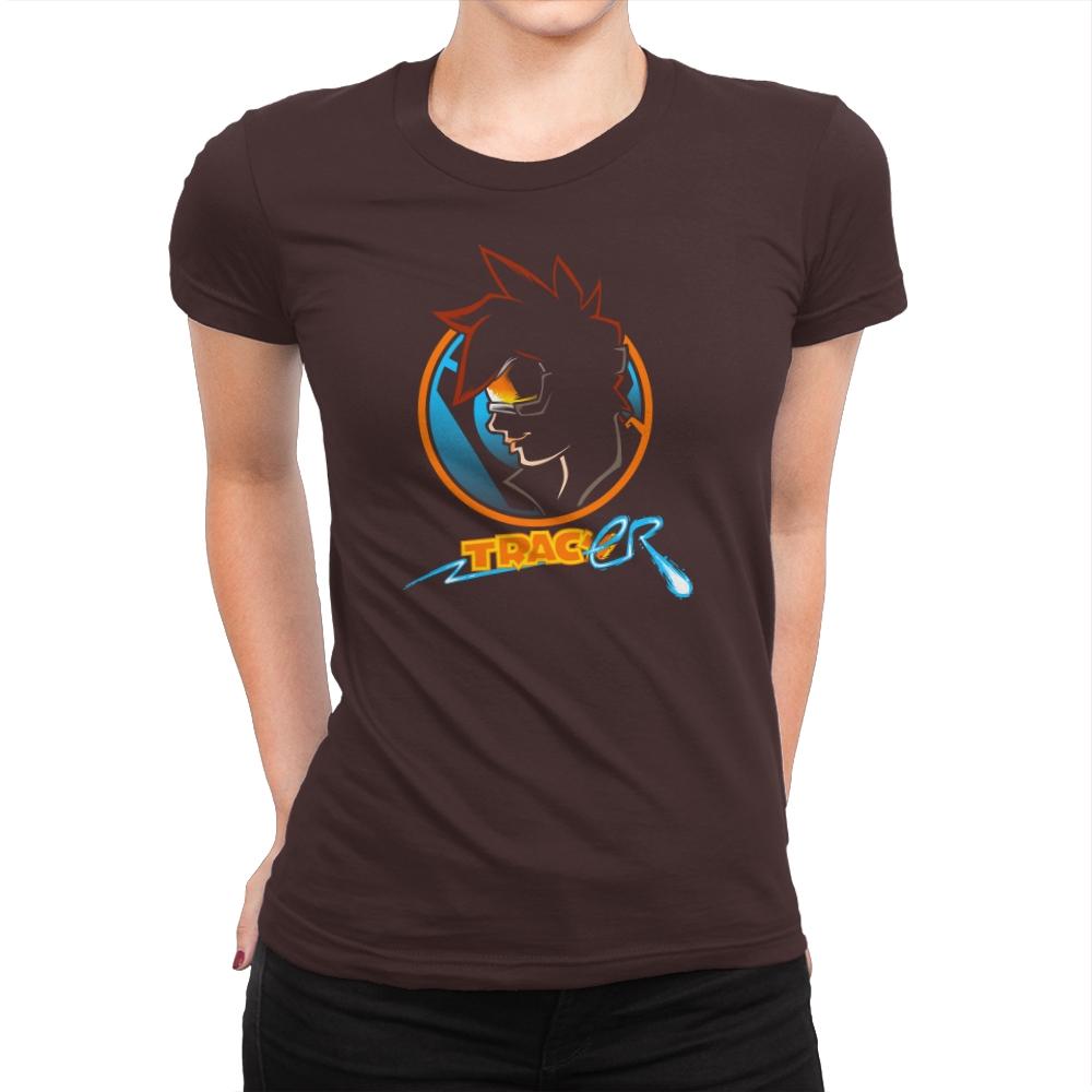 Detective Tracer Exclusive - Womens Premium T-Shirts RIPT Apparel Small / Dark Chocolate
