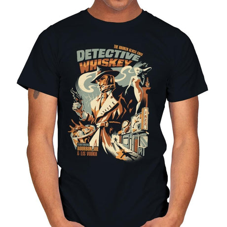 Detective Whiskey - Mens T-Shirts RIPT Apparel Small / Black