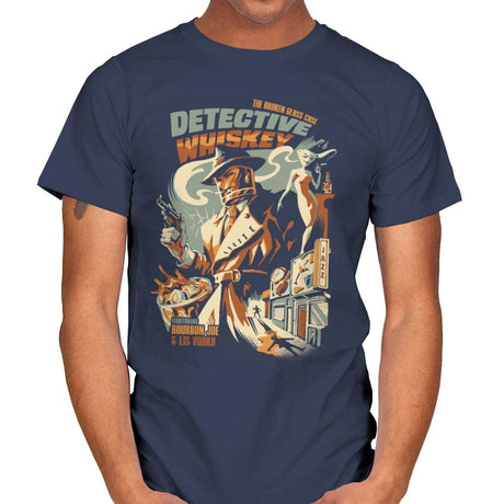 Detective Whiskey - Mens T-Shirts RIPT Apparel Small / Navy