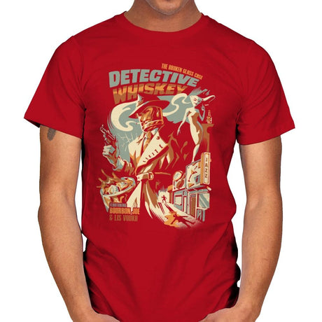 Detective Whiskey - Mens T-Shirts RIPT Apparel Small / Red