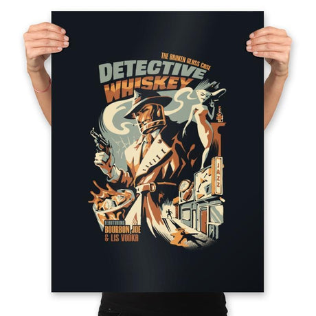 Detective Whiskey - Prints Posters RIPT Apparel 18x24 / Black