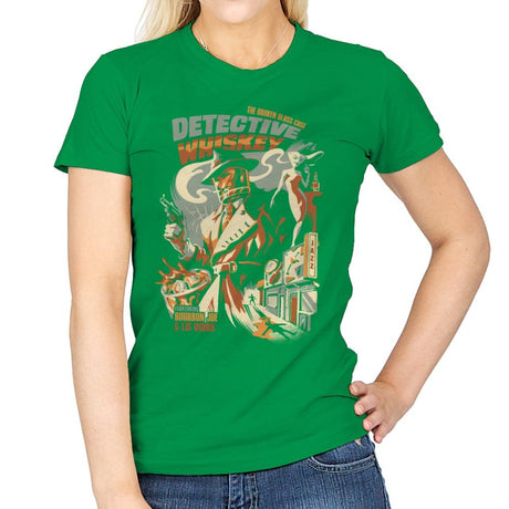 Detective Whiskey - Womens T-Shirts RIPT Apparel Small / Irish Green