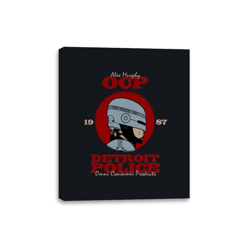 Detroit Police - Canvas Wraps Canvas Wraps RIPT Apparel 8x10 / Black
