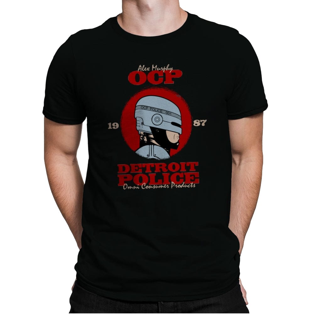Detroit Police - Mens Premium T-Shirts RIPT Apparel Small / Black