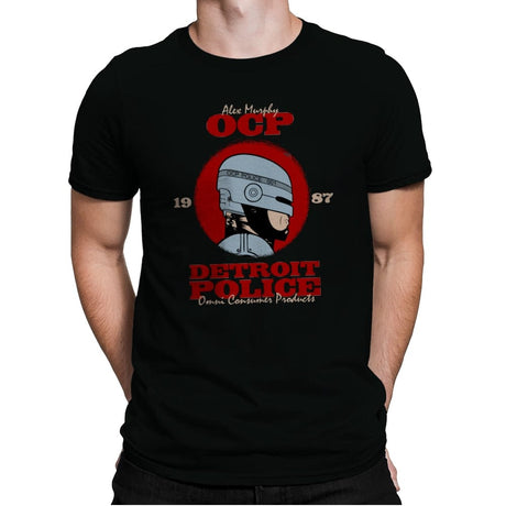 Detroit Police - Mens Premium T-Shirts RIPT Apparel Small / Black